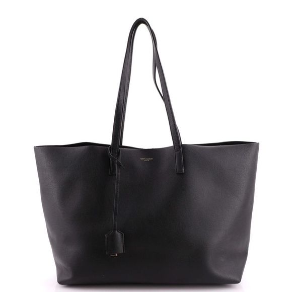 Saint Laurent Bags Saint Laurent Shopper Tote Leather Large Black